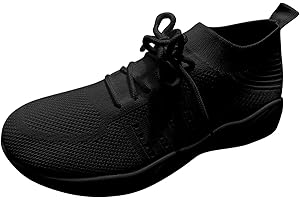 NUSGEAR Femmes Baskets Fond Plat Maille Respirant léger Confortable Running Multicolore Tissage Volant, Chaussures de Sport décontractées Femme Lacets Chaussures Sport Running Mode été et Automne