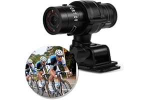 DIYEENI Sport DV Camera,1080P Full HD Waterproof Bike Car Camera with Mic,Mini Portable Video Camera,120 Degree A+ Wide Angle Lens,Mini Sports DV for Outdoor Extreme Adventure