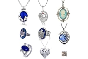 HJYZY unisexe-adulte Lot de 18 colliers Vampire Diaries Elena Daylight Walking Signet Bague de Damon Elena Gil argent