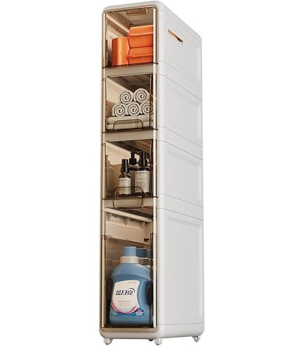 Mobiletto Portaoggetti Da Bagno, Scaffale Impermeabile Per Bagno