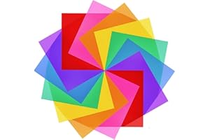 AIPWEYT STORE 14 Stück Farbfolien Gel Farbfilter Filter Transparente,Farbfolien Fotografie Farbfolien,Farbtemperatur Farbfilm Folie Beleuchtungs Folien 29.7 * 21cm Farbfilter für Fotostudio, Taschenlampe