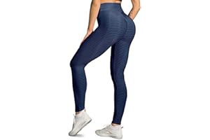 Memoryee Leggins Donna Sportivi Anticellulite Pantaloni Push up Booty Pantacollant Vita Alta Fitness Elastici Taglia Grossa Leggings Yoga
