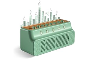 Shiawase Máquina de Ruido Blanco, Portatile White Noise Machine, 8 Opciones de Mezcla de Sonidos Naturales, Altavoz Bluetooth, Ruido Blanco Bebe para Yoga para Dormir en la Oficina (verde)