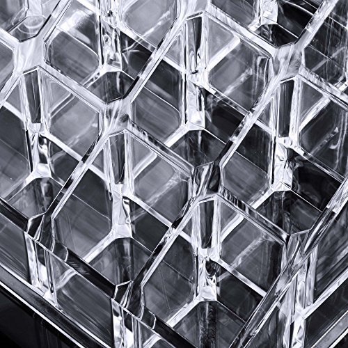 Homdox Acryl Kosmetikorganiser Transparent Kosmetik Aufbewahrung Makeup Organizer mit Schubladen (3 Schichten mit 4 Schubladen) - 7