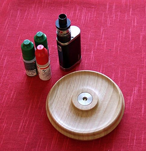 sweet Chestnut woodturned RBA, RDA, atomiser stand