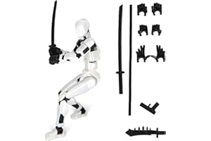 zykssy T13 Action Figure,T13 Action Figures 3D-Druck von Beweglichen Figuren mit Mehreren Gelenken,Roboter-Actionfigur,Multi-Jointed Movable 13 Articulated Robot Dummy Action Figures. (bai)