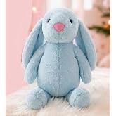 Uyku Arkadaşım PAPYONLU Uzun Kulak Bunny Peluş Tavşan 65 cm Mavi