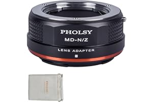 PHOLSY Manueller Objektivadapter: Kompatibel mit Minolta Rokkor MD (MC/SR) Objektiv und Nikon Z Kameragehäuse