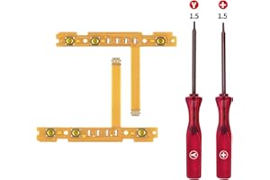 ‎WIGEARSS Wigearss SL SR Tasten Ribbon Flex Kable mit Tri-Wing Kreuz Schraubendreher für NS Switch/Switch OLED Controller Joy-Con