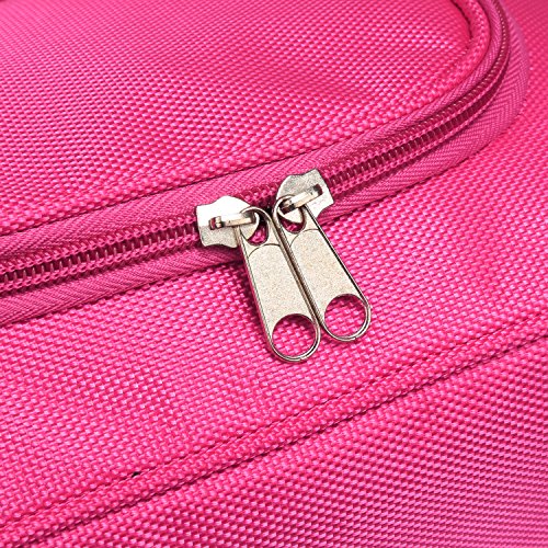 LEADSTAR Kulturbeutel Kosmetik Organisator Aufbewahrungstasche mit Aufhängung für Reisen Ausflüge Sport Dienstreisen – Rosa - 4