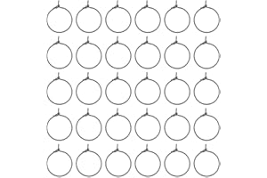 UNICRAFTALE 40 Unids 16 mm Anillos de Encantos de Copa de Vino Negro Pendiente de Aro de Acero Inoxidable Quirúrgico 316L Pin de 0.7 mm para Pendientes de Bricolaje Ganchos para Pendientes de Metal