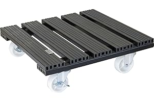 ‎WAGNER DESIGN YOURSELF Wagner Plant Roller - WPC - Wood Plastic Composites, Weather-Resistant, charcoal