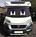 Produktbild Windschutzscheiben-Abdeckung für Wohnwagen / Van, personalisiert, Augen, Forst- und Sonnenschutz, Blue  Happy
