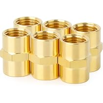 ChillWaves 304 Stainless Steel Pipe Fitting, Reducer Hex Nipple 1/2\" NPT Male X 3/8\" NPT Male