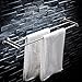 Produktbild FKTowel rack Handtuchhalter Badezimmer Handtuchstange 304 Edelstahl gebürstet Doppel Handtuchhalter Wandhalterung Handtuchhalter (größe : 100cm)