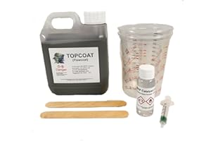 Swindon Composite Supplies : Resin Topcoat Grey 1kg Top Coat Resin Flo Coat Flocoat - Suited for Fibreglass Roof