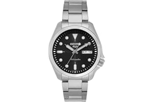 Seiko Orologio automatico sportivo da uomo 5 | quadrante nero SRPE55K1