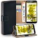 Produktbild moex Motorola Moto X Force | Hülle Schwarz mit Karten-Fach 360° Book Klapp-Hülle Handytasche Kunst-Leder Handyhülle für Motorola Moto X Force Case Flip Cover Schutzhülle Tasche