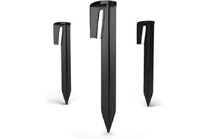 kanoo® Picchetti per robot tosaerba, ganci da terra per un fissaggio sicuro del filo di limitazione in giardino, picchetti stabili in plastica per un rapido montaggio a terra (200)