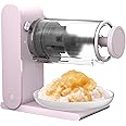NORJIN Shaved Ice Machine, USB Rechargeable Snow Cone Machine Ice Crusher with 2 Reusable Ice Mold for Home/Kitchen/Camping