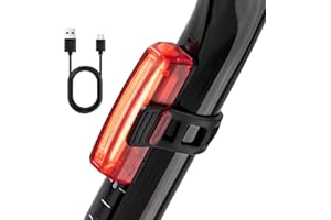 ZEEKPOWA Luz Trasera para Bicicleta Recargable USB - Luz LED Trasera Super Brillante, Se Sujeta Fácilmente con Clip, Luz Roja de Seguridad para Máxima Protección Ciclista