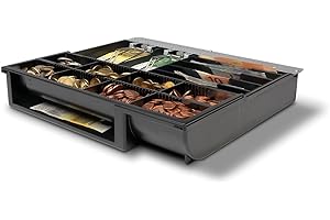 ‎SAFESCAN Safescan 4141T2 verstellbarer Kassenladeneinsatz zur Optimierung Ihrer Kassenschublade - mit 6 Fächern für Scheine und 8 für Münzen - kompatibel mit der Safescan SD-4141 und HD-4141S Kassenlade