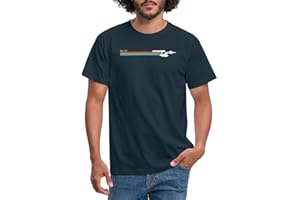 Spreadshirt Star Trek The Original Series NCC-1701 Rainbow Men's T-Shirt
