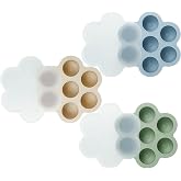 PandaEar 3 Pack Silicone Baby Food Freezer Tray with Lids, Ice Cube Trays for Freezer, Weaning Freezer Tray for Baby Food, Si