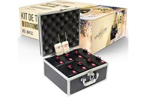 SPARKLERS CLUB Déclencheur pour Jets de Scène 8 bases + 2 Télécommande - Système d'Allumage kit 8 stations pour artifice, jet de scene étincelle lumineuse - Catégorie F1 - LIVRAISON 24/48H