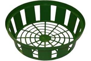 Xclou Green Flower Bulb Planting Tray - Plastic Planting Baskets, 31 cm Diameter, Set of 3 for Garden