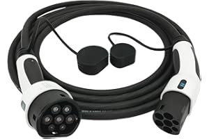 K.H.O.N.S. EV 22KW Typ 2 Ladekabel 3 Phasig 32A EV Ladekabel für Elektrofahrzeuge Typ 2 zu Typ 2 Ladekabel Elektroauto (32A-3P-5M-TPU)