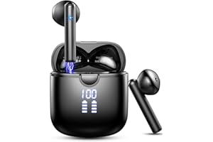 DONERTON 2025 Cuffie Bluetooth 5.4, Auricolari Bluetooth Stereo HiFi, 50 Ore Cuffiette In Ear con 4 ENC Cancellazione Rumore Mics, IP7 Impermeabili Cuffie Senza Fili per iOS/Android, Cuffiette Touch Control