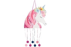 OH YEAH - Piñata de Cumpleaños Unicornio Grande - Decoración Fiestas Infantiles Niño y Niña - Piñatas Grandes para Rellenar con Juguetes y chuches - FÁCIL DE RELLENAR