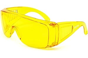 TATTU G1 - Occhiali UV per protezione degli occhi e miglioramento dell'obiettivo, colore: Giallo