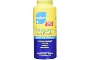 SLEEPY SKIPPER Medipure Medicated Body Powder 100% Talc Free Cooling Powder 200g Soothing Treatment Powders Pack of 1
