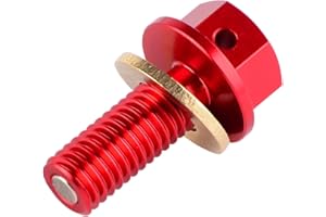 DAJIKAN Vis de Bouchon de vidange d'huile pour Ho.NDA CRF250R CRF250X CRF450R CRF 250R 250X 450R pour Suzuki RMZ250 RMZ450 RMZ RM-Z 250 450 Boulon de vidange (Color Name : Red d)