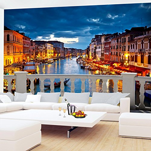 Fototapete Venedig 308 x 220 cm – Vliestapete – Wandtapete – Vlies Phototapete – Wand – Wandbilder XXL – !!! 100% MADE IN GERMANY !!! Runa Tapete 9027010c - 4