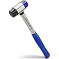 Rubber Hammer-KAIHAOWIN-25mm Small Rubber Mallet-Double Face Hammer with Soft/Hard-Anti-Slip Stainless Steel Ergonomic Grip with Low Recoil for Household Project Camping Woodworking Without Damage