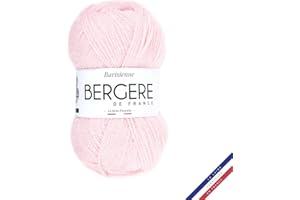 BERGERE DE FRANCE Bergère de France - BARISIENNE, gomitoli di lana per lavoro a maglia e all'uncinetto (50 g) - 100% acrilico - 4 mm - Filo tondo molto morbido - Rosa (REVERIE)