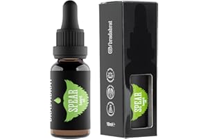 BRADABRAT SPEAR Olio Barba - Fragranza unica Barba Uomo - Moisturizing miscela naturale di Menta Piperita, Patchouli, Basilico, Lavanda - Idrata la pelle e rinforza ogni pelo - Regalo per lui 18 ml