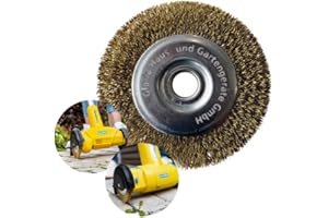 GLORIA Steel Wire Joint Brush, Accessories for MultiBrush and WeedBrush Devices, Wire Brush/Brass Brush for Grout Cleaning, 11 cm Diameter, 1.5 cm Width