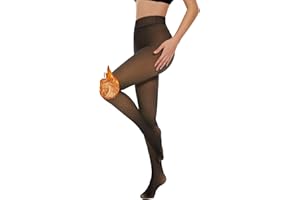 Adicloz Collant Termici Donna Invernali, Collant Termico Traslucido Pile, Collant Foderato in Pile, Calze Termiche Traslucido Color Pelle, Collant Imbottiti Super Elastico