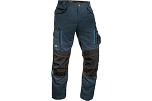 Uvex Tune-up 8909 Pantalon de Trabajo para Hombre - Pantalones Cargo para Trabajar de Algodón y de Cordura - Multibolsillos - Bolsillo de Las Rodilleras - Color Gris, Negro, Azul, Verde, Blanco