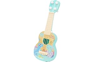 DVBCNME Gitarre Kinder 26 cm, Ukulele Für Kinder Ab 3 Jahre, Mini Gitarre Mit Dinosaurier Design, Musikinstrument Für Anfänger, Geschenk Für Jungen Und Mädchen
