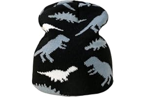 Textiles 4 Home Boys Dinosaur Knitted Beanie Hat Kids Winter Hat 52cm (4 to 7 Years)
