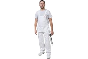 PRODEC Herren Latzhose Raumausstatter Overalls Herren Latzhose Workwear Maler Kleidung S bis XL