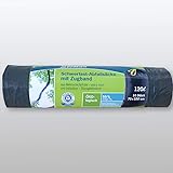 inapaSecolan 120L Garden Waste Bag with Drawstring - Drip Proof ✓ Heavy Duty ✓ 100% Recyclable - 1 Roll / 10 Pieces