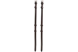EXIONPRO Exion Bridle Cheek Pieces with Hook Fastening (4/8"-13mm) - Havana, Full, Replacement Cheek Piece