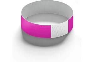 Europaband - 100 Stück Tyvek Armbänder - zur Identifikation bei Veranstaltungen und Partys - reißfest & wasserdicht (Rosa)