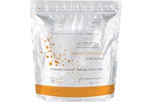 IMAXWAVE Polvo Decolorante Profesional con Tecnología Plex, Alta Aclaración, Menor Daño, Ideal para Mechas, Balayage y Rubios Platinados, Decolorante capilar, Polvo aclarante, Deco-Plex, 500 gramos